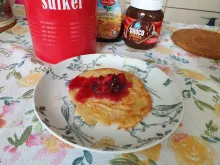 Een crêpe met fruit